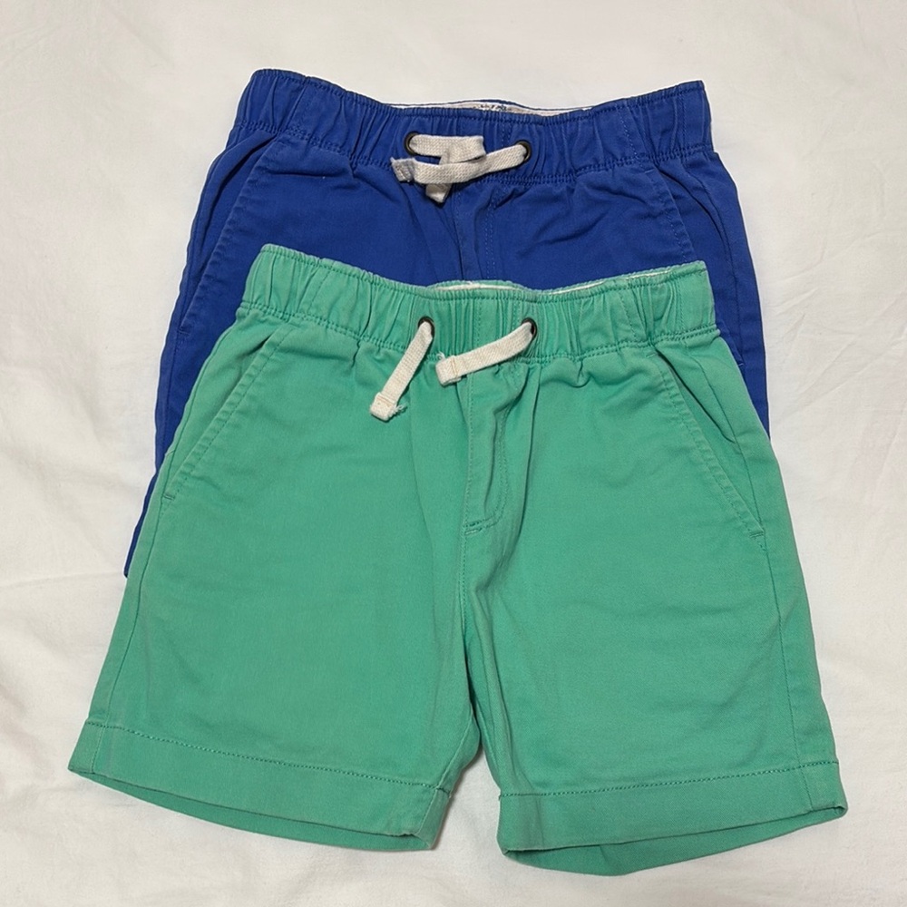 Crewcuts Kids' Blue and Green Drawstring Shorts